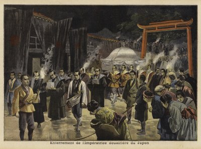 日本のドウェジャー皇后の埋葬、1897 作： French School