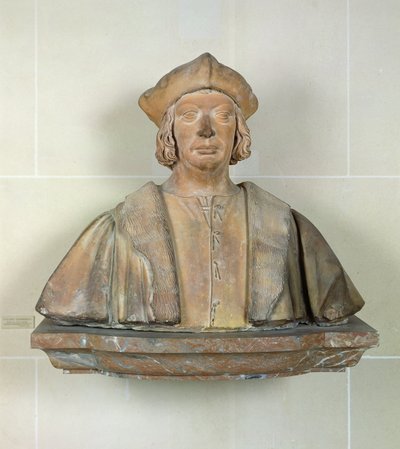首相アントワーヌデュプラの胸像（1463-1535）（テラコッタ） 作： French School