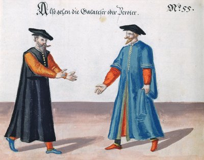 ビザンチン皇帝（A.Racinet著「Le Costume Historique」より）（カラーリトグラフ 作： French School