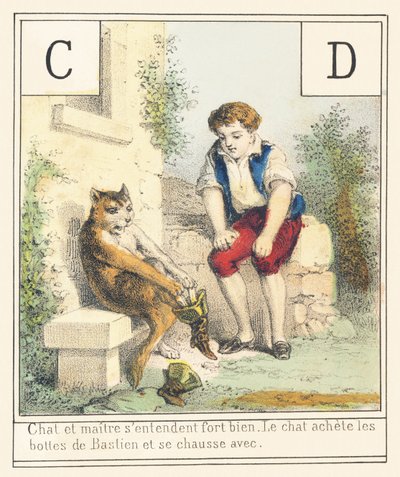CD：猫とマスターはとても仲良くしている猫はバスティアンのブーツと 作： French School