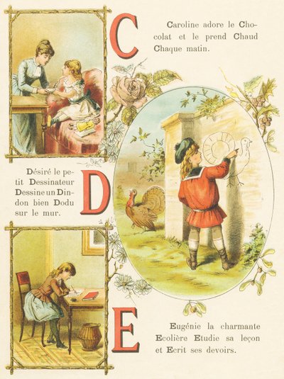 CDE：チョコレート、製図工、トルコ 作： French School