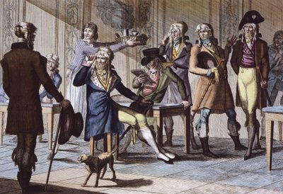 カフェ・デ・インクレディブル"My word of honor they joke" 匿名の刻印 作： French School