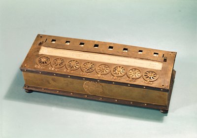 ブレーズ・パスカルが発明した計算機（1623-62）（木と金属） 作： French School