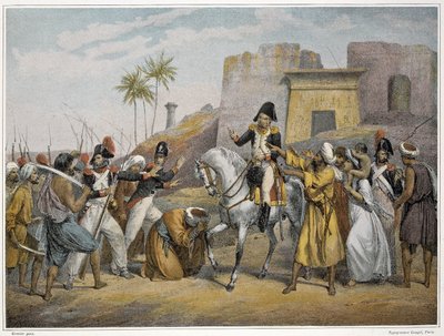 エジプト遠征(1798-1801)、東洋軍：フランス軍がエジプトを離れる 作： French School