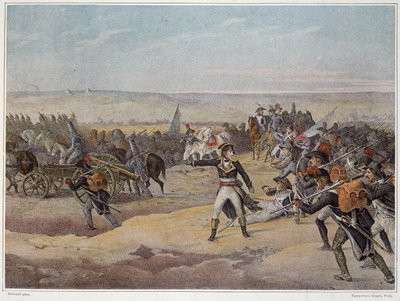 エジプト遠征(1798-1801)、東洋の軍隊。砂漠を歩く。1798. 作： French School