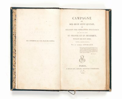1815年のキャンペーン」、ガスパール・グルゴー作 作： French School
