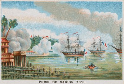 1859年のフランスによるサイゴンの捕獲 作： French School