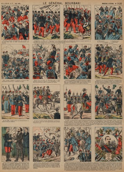 フランスの将軍シャルル＝ドニ・ブルバキの経歴（カラー図版 作： French School