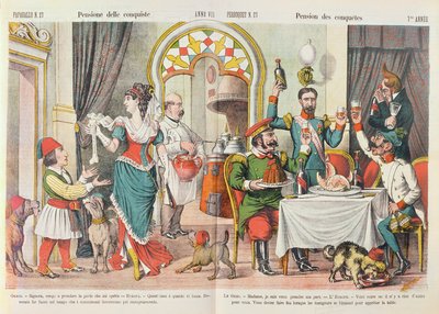 1878年のベルリン議会の似顔絵、ルペロケ誌1879から 作： French School