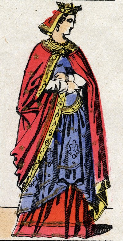 カロリング王朝時代のザクセンのゲルベルゲの肖像 作： French School