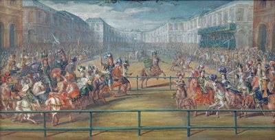 1682年のアマゾンのカルーセル 作： French School