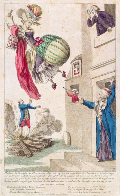 風刺漫画と風刺漫画、1783年頃 作： French School