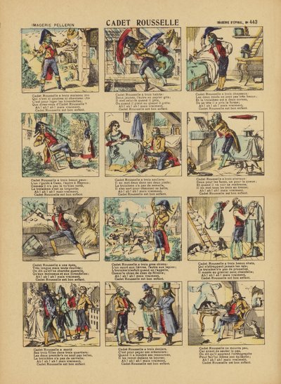 カデットルセルの漫画ストリップ 作： French School