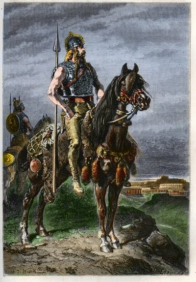 Cavalier Gaulois - 古代ローマ帝国の馬に乗ったガリア人 - フランソワ・ギゾー著「L