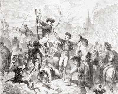 王の日のエピファニーを祝う、マドリッド、1866年発行の「L