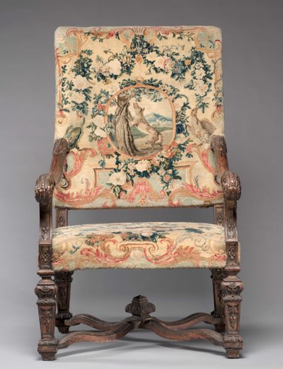 椅子、メーカー、サヴォンネリーファクトリー、1717年以前 作： French School
