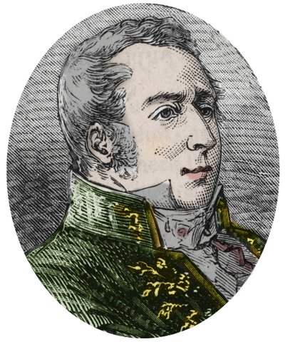 Charles Augustin (Charles-Augustin) Coulomb (1736-1806), 科学者、エンジニア、物理学者 - Alexis Clerc著「Sciences à la gratete de tous - physics et chimie populaires」に掲載されたエングレーヴィング - 19世紀末 - 個人蔵 作： French School