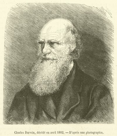 チャールズ・ダーウィン、1882年4月に死去（エングレービング 作： French School