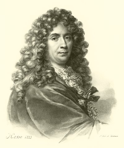 シャルル・ル・ブラン、肖像画（エングレービング 作： French School