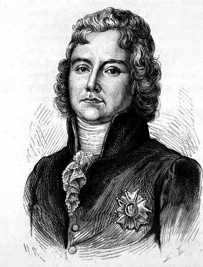 Charles Maurice de Talleyrand Périgord (1754-1838), フランスの政治家 - Henri Martin著「フランスの歴史」にて 作： French School