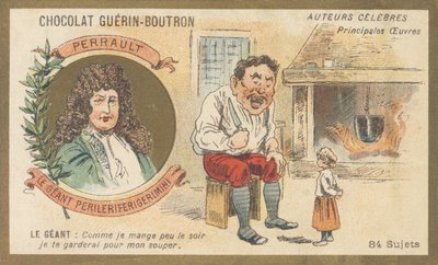 シャルル・ペロー（1628-1703）フランスの文学者、「Le geant Perileriferigerimini」の作者 作： French School