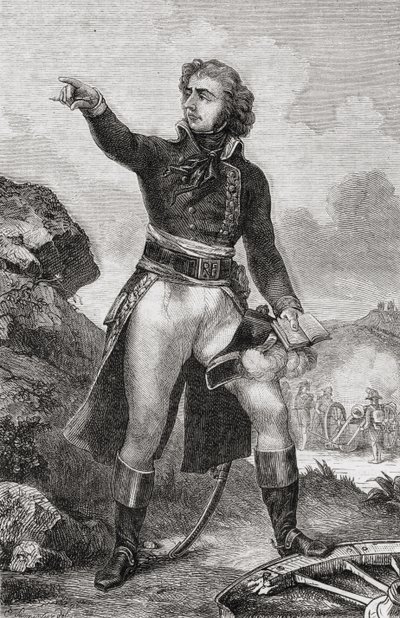 チャールズ14世（1763-1844）スウェーデンとノルウェーの王（1818-44）ポンテコルボの王子、ルイブラン（1811-82）1847-62の「歴史革命フランチャイズ」より 作： French School