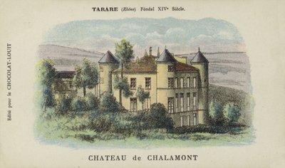 シャラモン城、タラレ、ローヌ 作： French School
