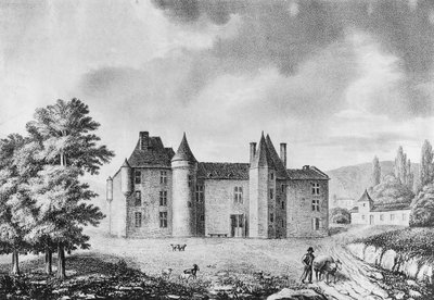 ドルドーニュ地方のモンテーニュ城(彫刻) 作： French School