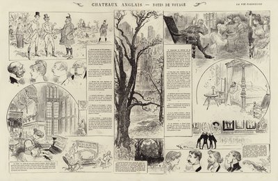 イギリスのお城、旅行記（エングレービング 作： French School
