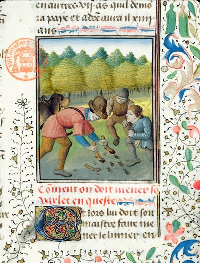 ガストンフェブスドフォワ（1331-91）によるリブレデラシャスのクワガタの軌跡を確認する 作： French School
