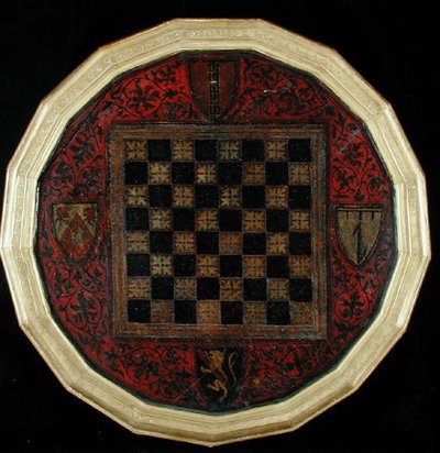 4つの紋章のチェス盤、c.1400-30 作： French School