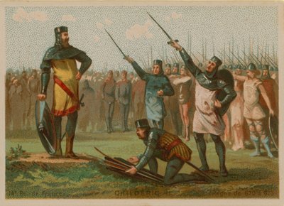 チャイルドリックII、フランス国王（c 653-675） 作： French School