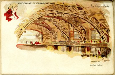 Chocolate Chromolithography Guerin Boutron "s Chocolates、THE OLD PARIS、ThéâtredesVieilleshalles 作： French School