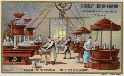 チョコレート製造。ミキシングルーム 作： French School