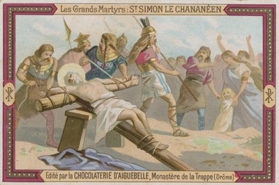 Chocolaterie dAiguebelleトレードカード、Simon the Canaanite 作： French School