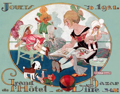 クリスマスのおもちゃ。1921年(彫版) 作： French School