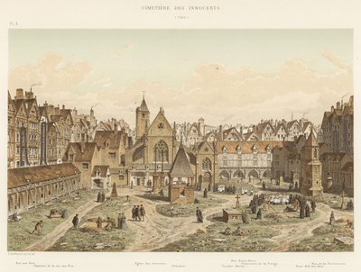 イノセント墓地、1550 作： French School