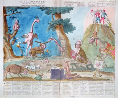 1794年のフランス共和国に対する王または戴冠した准将の連合 作： French School