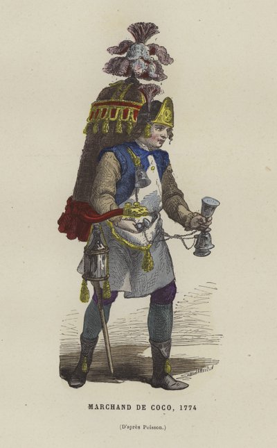 ココナッツ売り、1774 作： French School