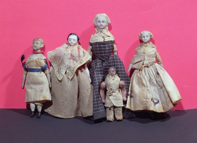 人形のコレクション。オノレドバルザック（1799〜1850年）がラコメディフーミーヌの補佐官のメモとして使用した可能性がある。 作： French School