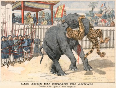 虎と象の間の戦闘 作： French School
