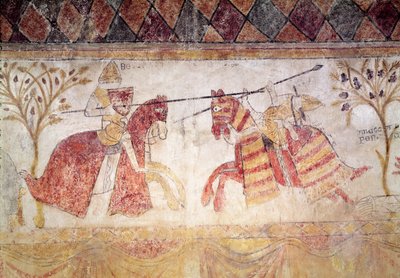 アンジェヴァンキングとシチリア国王マンフレッド（c.1232-66）の間の1265年以降の戦闘 作： French School