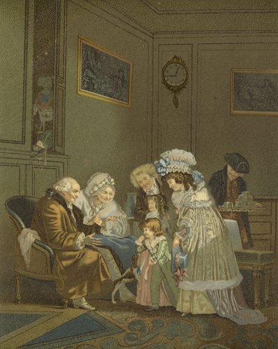 新年の賛辞 作： French School