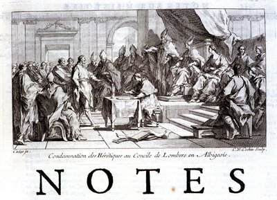 ロンバルス公会議での異端者の糾弾 作： French School