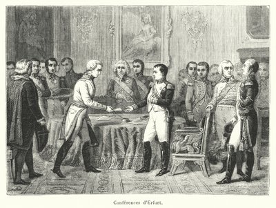 エアフルトの会議（版画 作： French School