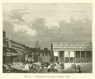 オルレアンギャラリーの建設、1829 作： French School