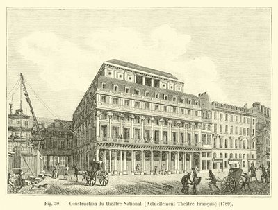国立劇場の建設、現在のフランス劇場、1789 作： French School