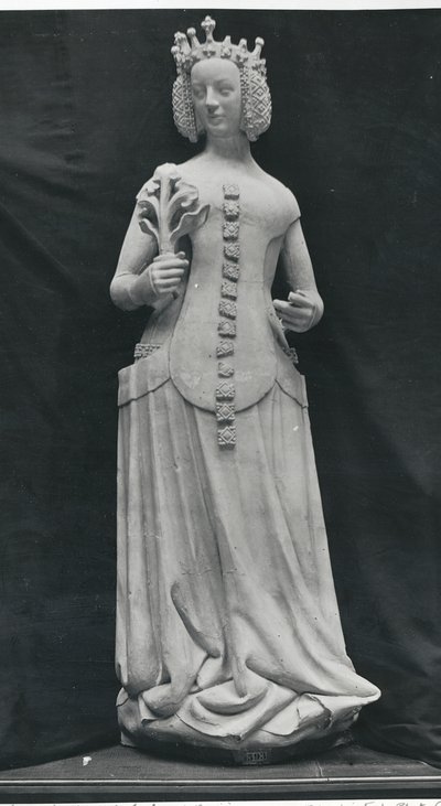 バイエルンのイザベッラ像（1371-1435）のコピー 作： French School