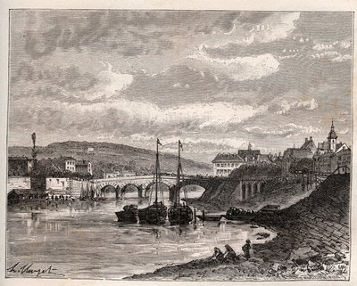 Corbeil Essonnes - V.A. Malt-Brownの "La France illustree: geographie, histoire, administration statistique "に掲載された彫刻。1884 作： French School