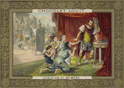 Coriolanusと彼の母親 作： French School